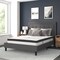 Flash Furniture Queen Size Dk Gray Fabric Platform Bed w/ Mattress SL-BM10-31-GG - alternate 1